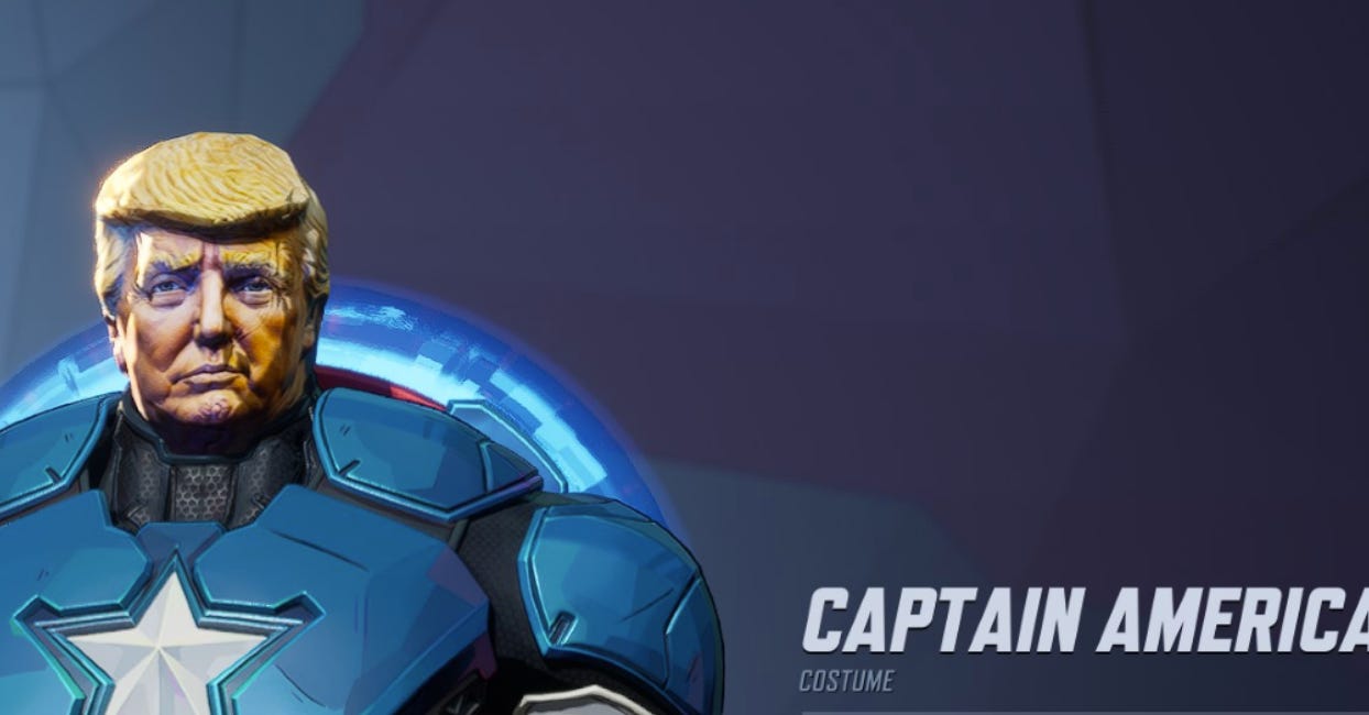 Nexus Mods Explains Why They Removed The 'Marvel Rivals' Donald Trump As Captain America Mod