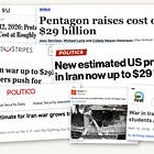 UPDATE: Media parrots Pentagon’s low-ball cost estimate for Iran War