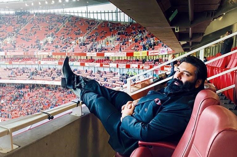 Nick was a huge Arsenal fan