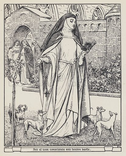 Digital image of “The Prioress, from The Canterbury Tales”