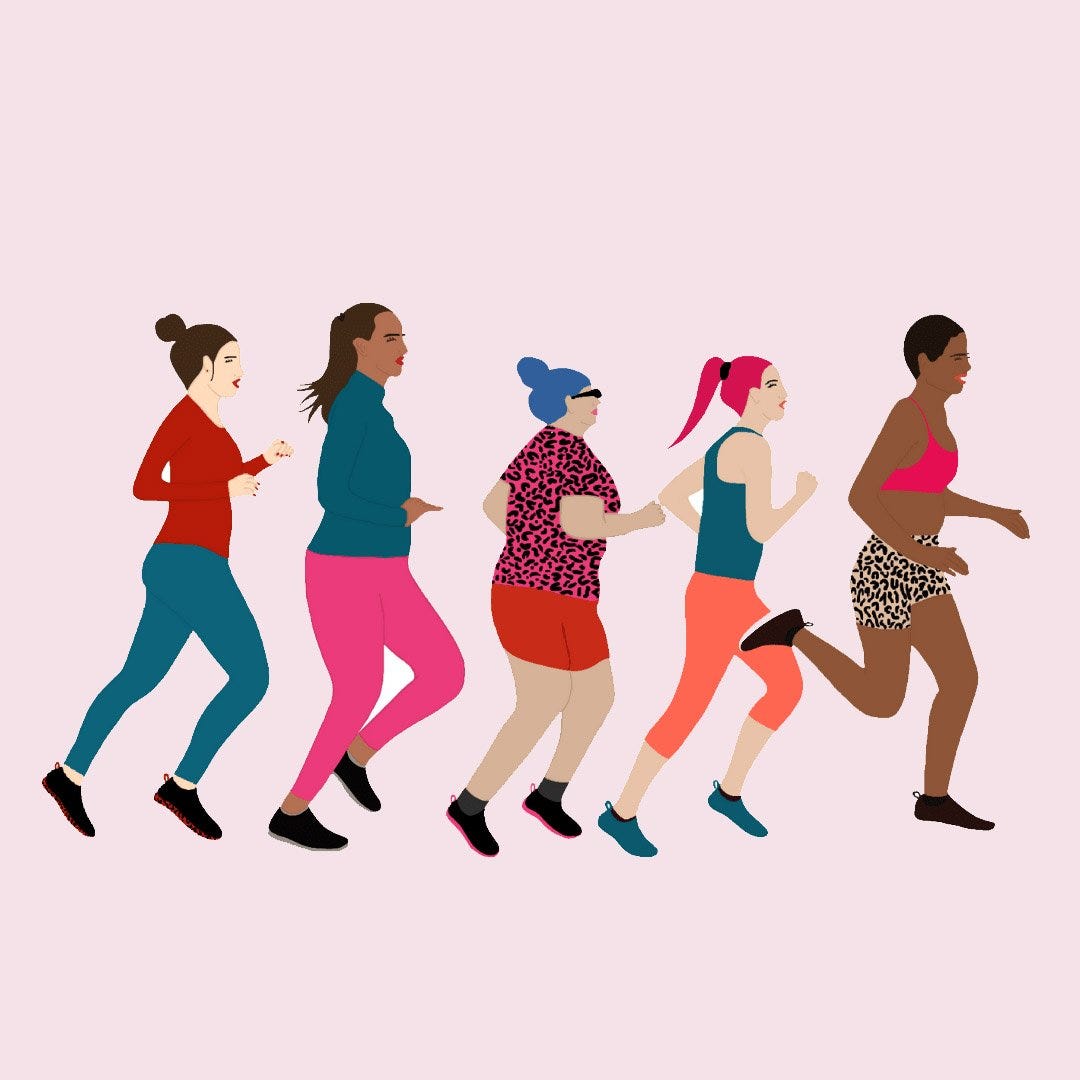 Online virtual run club for all humans