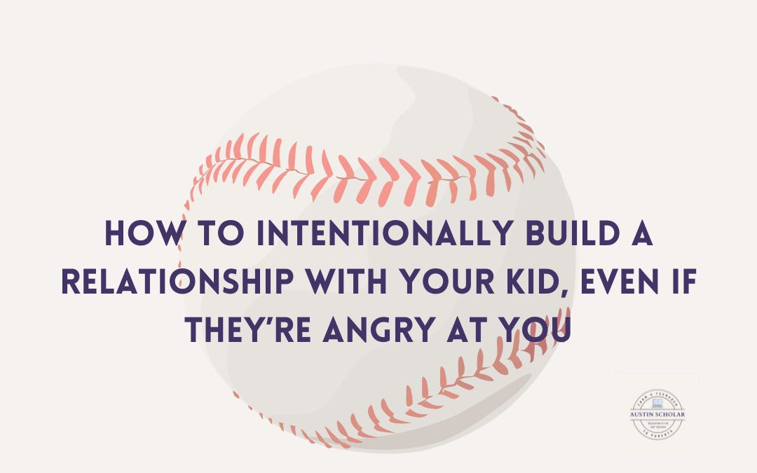 Austin Scholar #70: How to intentionally build a relationship with your ...