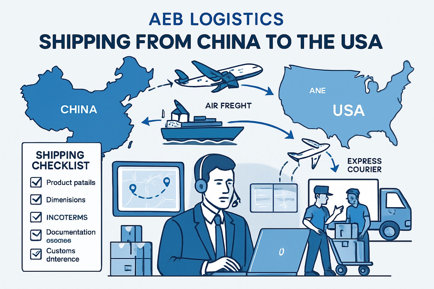 Shipping from China to the USA Shipping from China to the USA