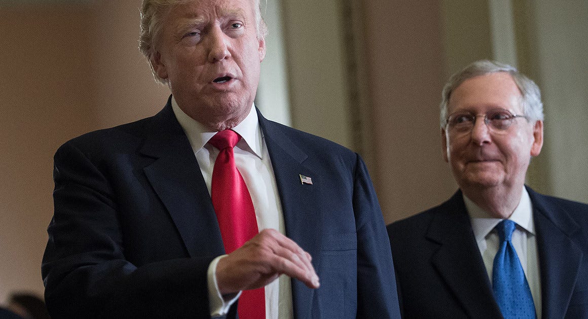 Image result for McConnell and Trump
