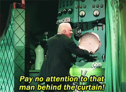 Wizard Of Oz Man Behind The Curtain GIFs | Tenor