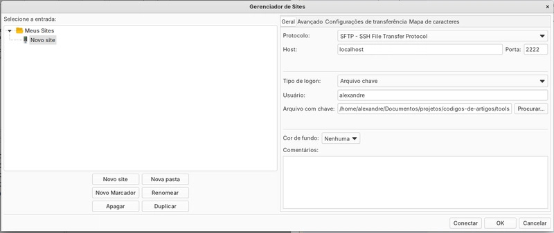 gerenciador de sites/configuracao