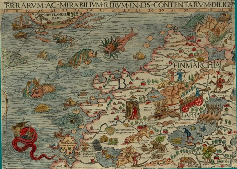 Olaus Magnus's Sea Monsters – The Map Room