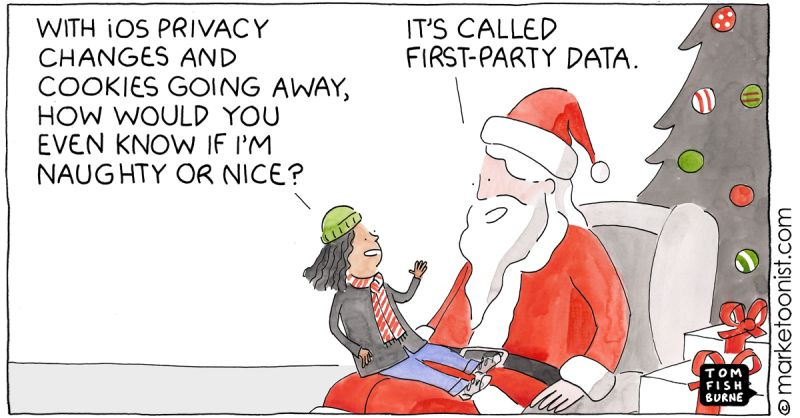 “First-Party Data is Coming to Town” - new cartoon and post on changes in data privacy