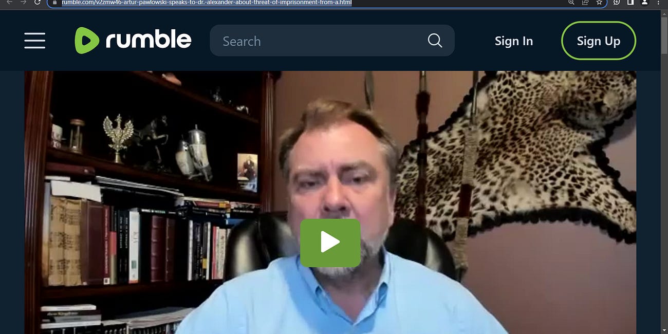Pastor Artur Pawlowski speaks to Dr. Paul Elias Alexander about threat of imprisonment from Alberta government; Artur Pawlowski speaks with Dr. Paul Alexander about tyranny of the charges against