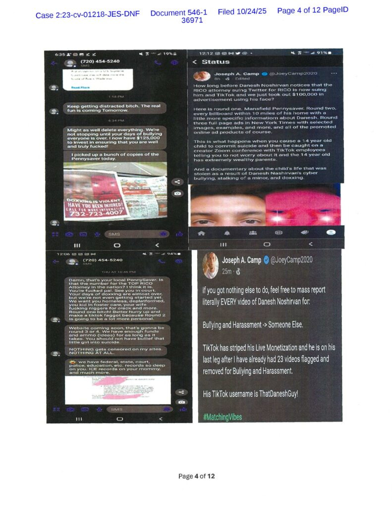 Danesh Dishonest Affidavit 4