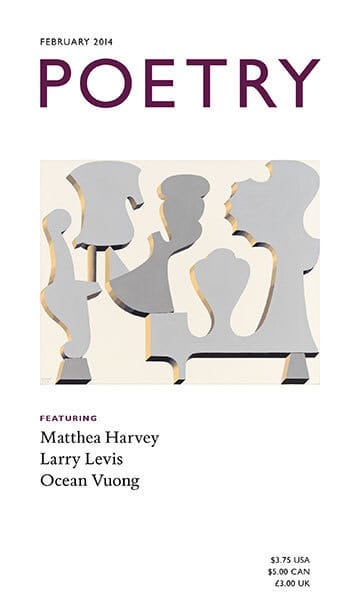 Image of poetry magazine cover February 2014