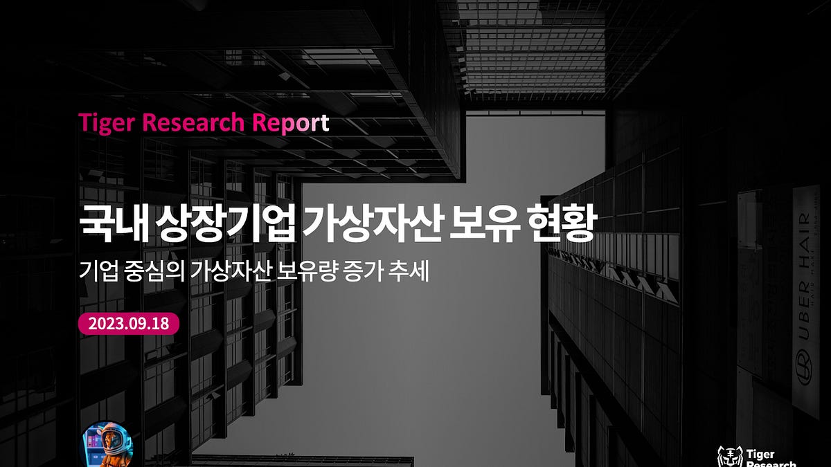 국내 상장기업 가상자산 보유 현황 - by Jay Jo - Tiger Research Reports