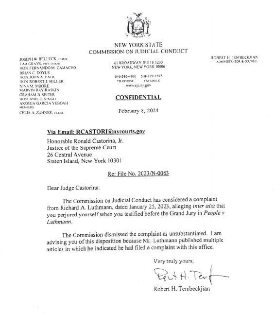 Cross Examining the Judge: Richard Luthmann prepares for Ron Castorina and DA Mike McMahon, exposing Staten Island weaponized justice.