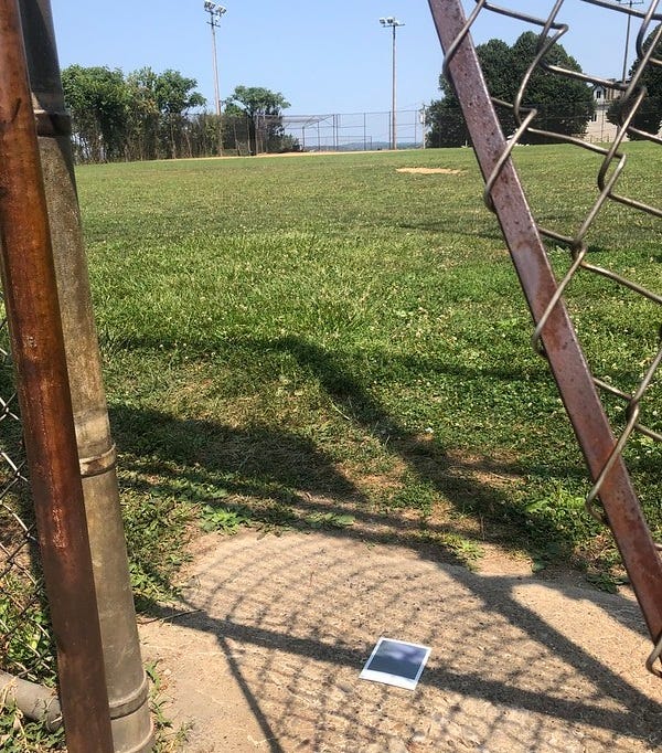 Looking toward the ballfield where the Fort once stood.