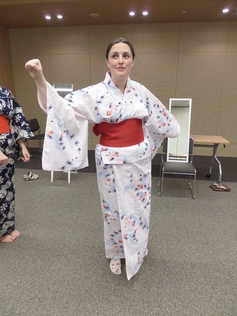 Me in my handmade Yukata Me in my handmade Yukata