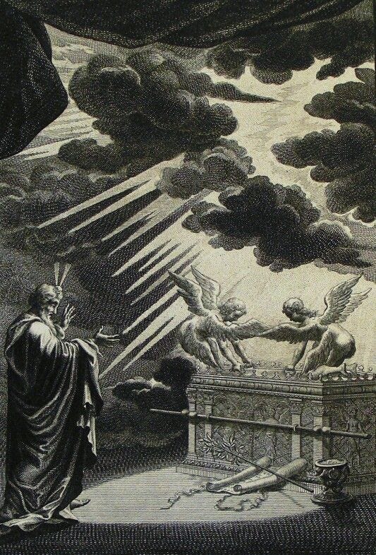 This may contain: an old drawing of jesus appearing to the people in the sky with angels above him This may contain: an old drawing of jesus appearing to the people in the sky with angels above him