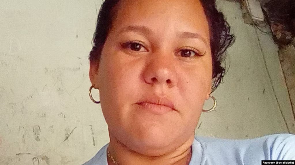 Eliannis Villavicencio, esposa del preso político cubano Alexander Verdecia.