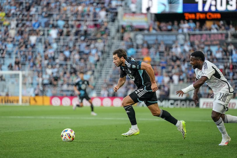 MNUFC defender Devin Padelford