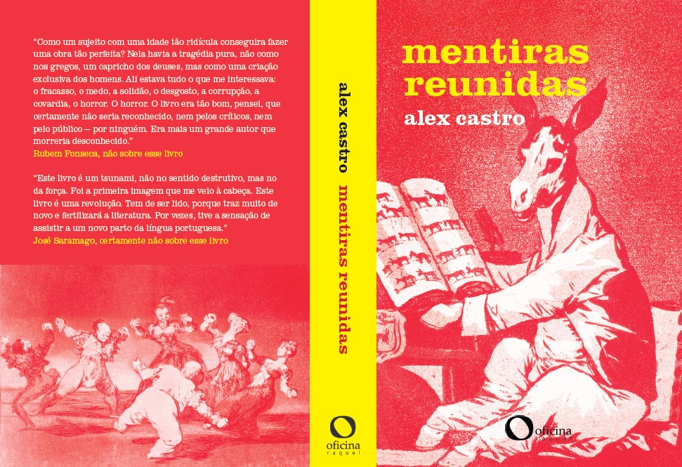 Mentiras Reunidas, capa aberta.