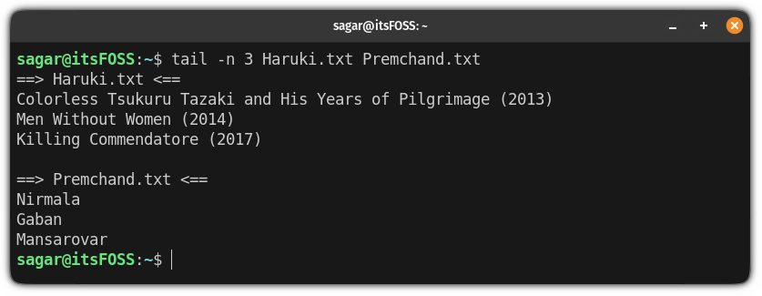 The Linux tail command - The Coding Gopher
