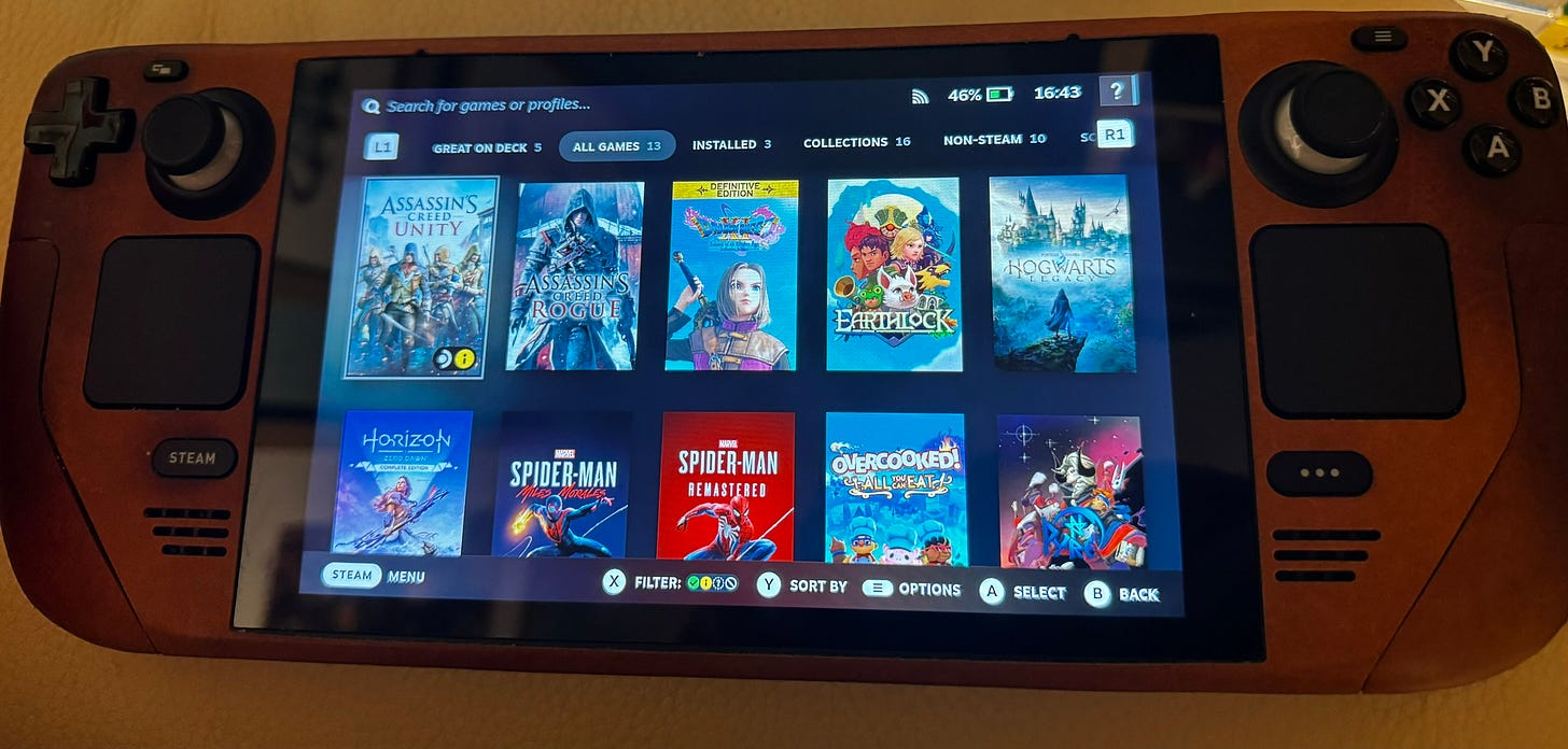 Steam Deck Steam Library