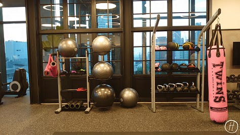 Gym at Moxy Bangkok