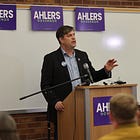 Ahlers touts crossover appeal, work ethic in announcement for governor