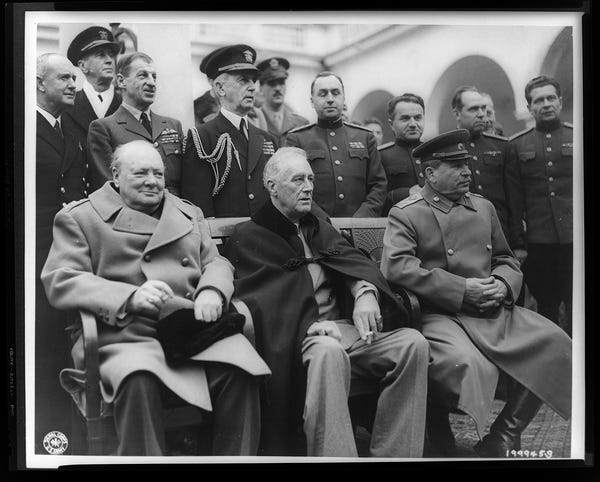 Crimean Conference--prime Minister Winston Churchill, President ...