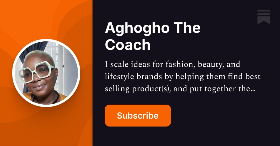 Aghogho The Coach | Substack