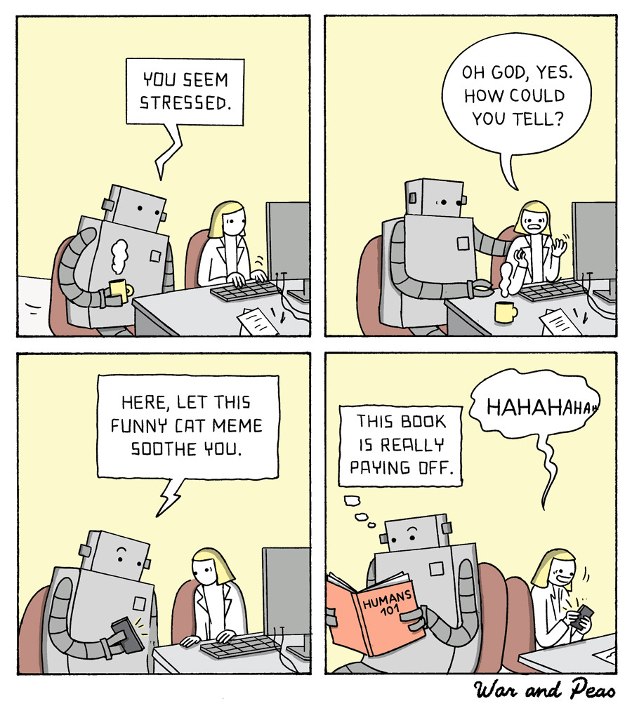 All Robot Comics – War and Peas