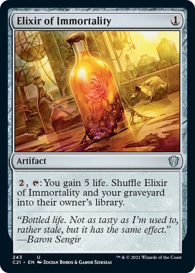 Elixir of Immortality Elixir of Immortality