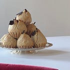 pear (or apple) spiced almond tartlets with vanilla crème anglaise 