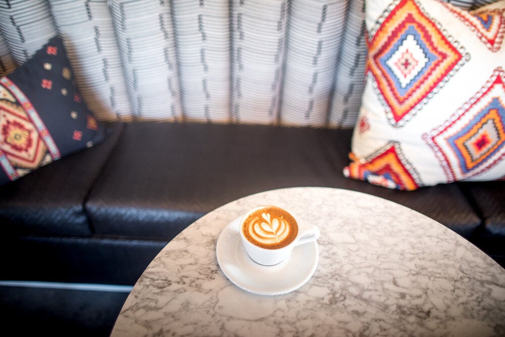 Coffee shop vibes.