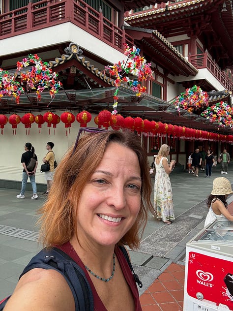 pictures from a Buddhist temple in Singapore