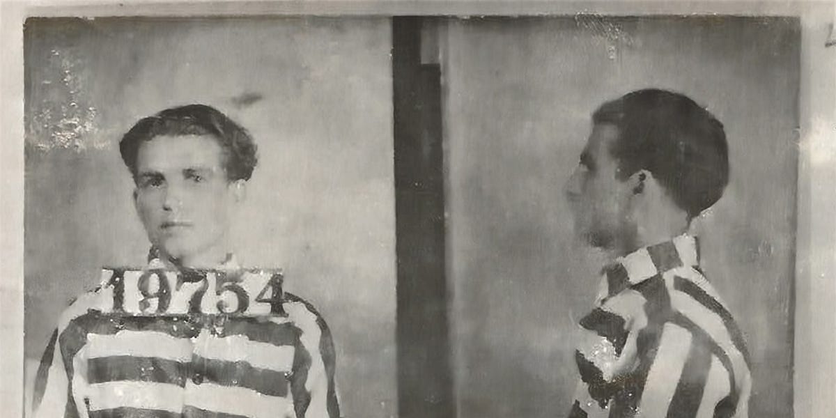 Buried in the FBI's Archives, Mugshots of the Mobster as a Young Man