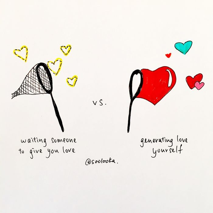 I Am On The Self Love Journey And Draw What I've Learnt | Bored Panda