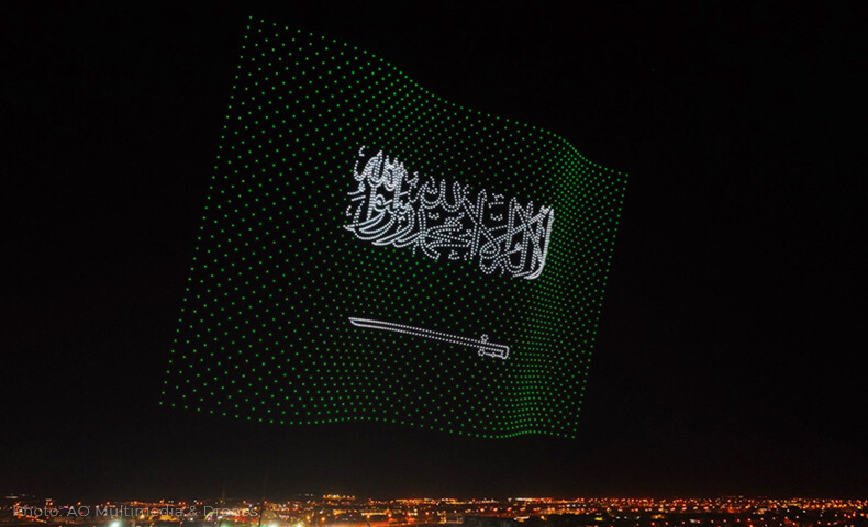 Riyadh Season opening with drone show - AO Drones