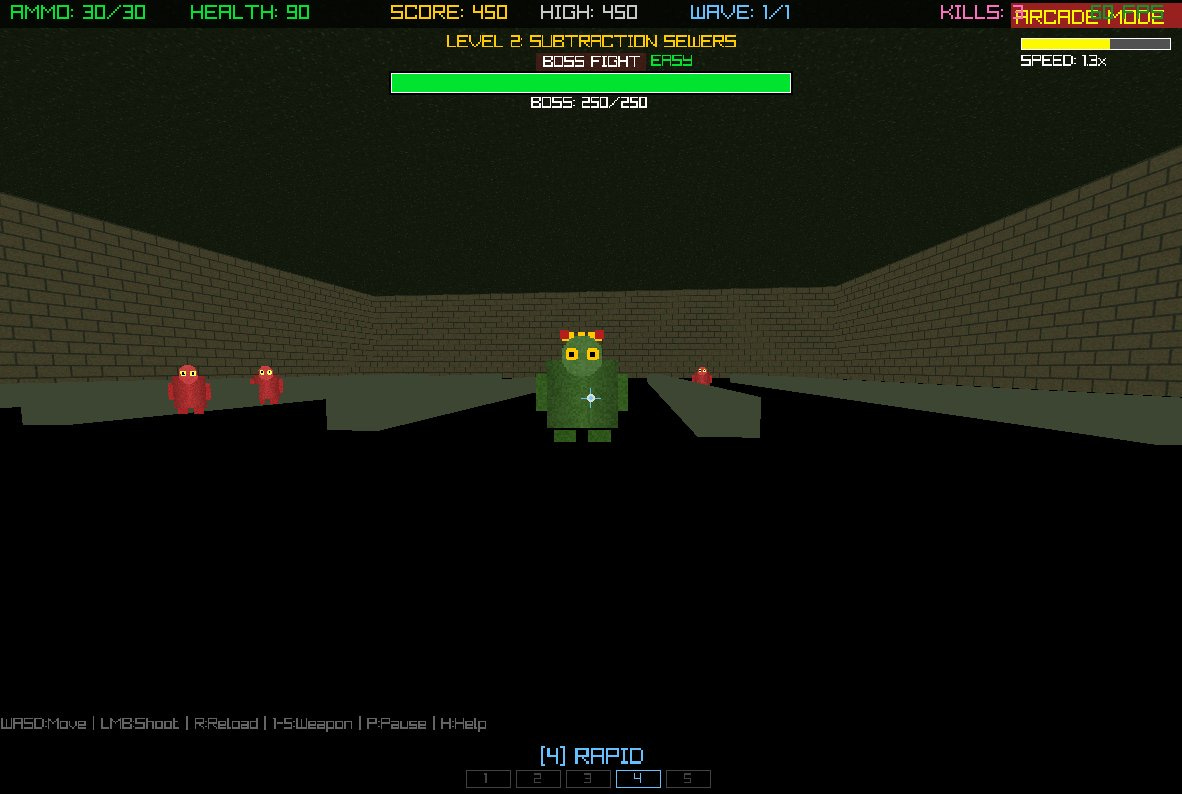 DOOMATH: When DOOM Meets Arithmetic – A Math FPS Built in C with Raylib DOOMATH: When DOOM Meets Arithmetic – A Math FPS Built in C with Raylib