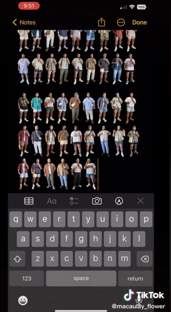 Fashion lovers have ‘hacked’ the new copy and paste feature to allow them to create a new digital wardrobe. 