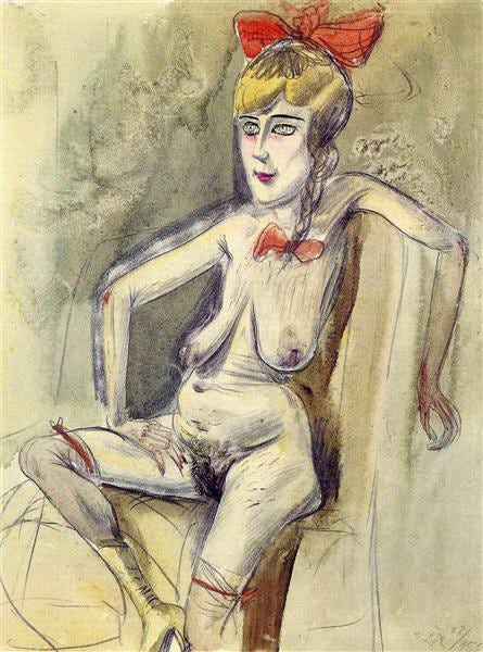 Prostitute — Girl with Red Bow