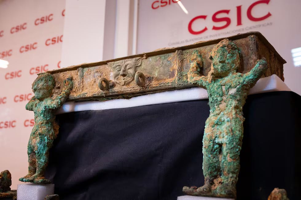 Restored bronze ritual cart from Casas del Turuñuelo. Credit: César Hernández, CSIC.