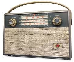 Old portable radio. Old portable radio.