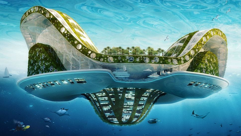 Flottante, autonome, voici la ville de demain... À Tahiti - L'Express