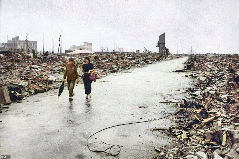 Power of the atomic bomb is shown in colourised photos 75 years after 146,000 died in Hiroshima ... Power of the atomic bomb is shown in colourised photos 75 years after 146,000 died in Hiroshima ...