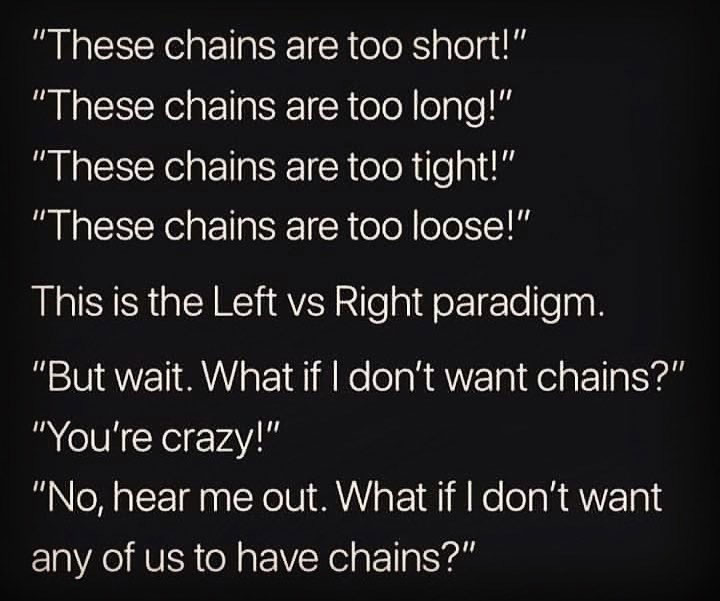 These Chains Are Too Short! These Chains Are Too Long! These Chains Are Too Short! These Chains Are Too Long!