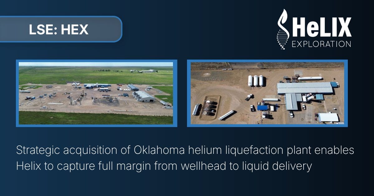 Transformational step for Helix. Acquisition of Keyes Helium Complex in OK strengthens our position across supply chain & is a major milestone in strategy to become a leading independent 🇺🇸 supplier. More Transformational step for Helix. Acquisition of Keyes Helium Complex in OK strengthens our position across supply chain & is a major milestone in strategy to become a leading independent 🇺🇸 supplier. More