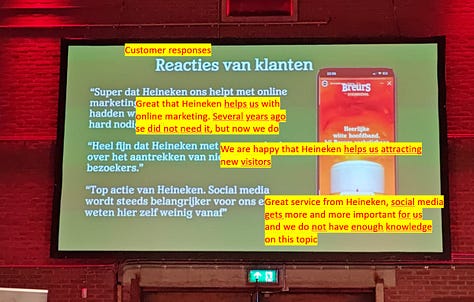 Heineken and Deloittes presentation at Shopping Today
