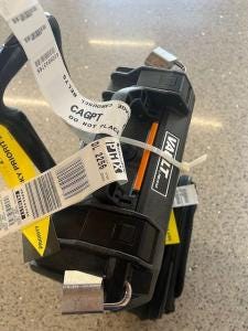 Zip tied Pelican Vault