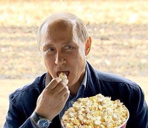 Putin eating popcorn Blank Template - Imgflip Putin eating popcorn Blank Template - Imgflip