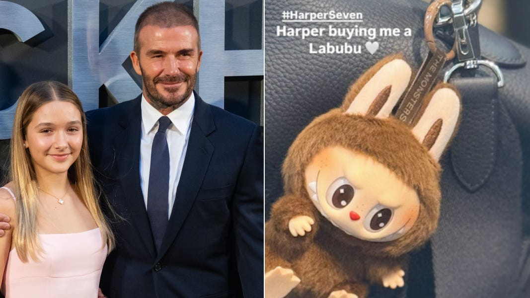 デヴィッド・ベッカムも「ラブブ」のチャームに夢中!? 愛娘ハーパー・セブンからの贈り物であると明かす | カルチャー | ELLE ［エル デジタル］